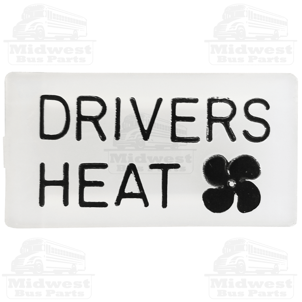 Lens, Drivers Heater (0023-001-059) Midwest Bus Parts